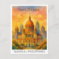 Save the Date Aankondiging Manila Filipijnen