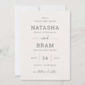 Save The Date Aankondiging Trouwfoto kaart (Voorkant)