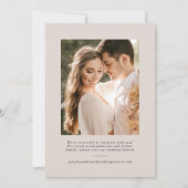 Save The Date Aankondiging Trouwfoto Kaart (Achterkant)