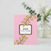 Save the Date-aankondigingen {Boho Chic} Kaart (Staand voorkant)