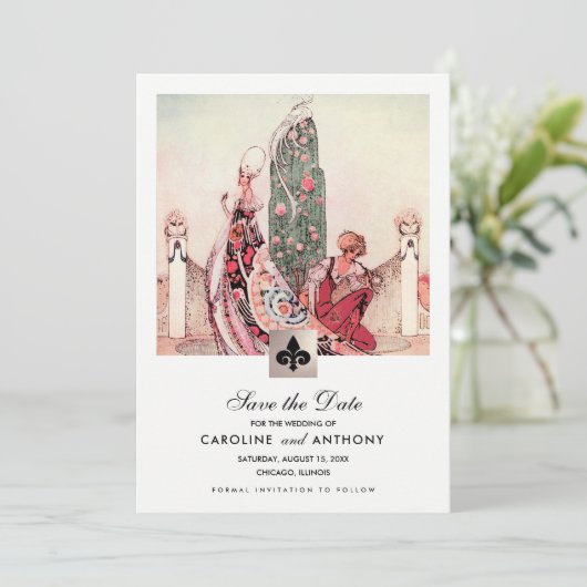 Save the date. aankondigingen van tekenweddenscha (Staand voorkant)