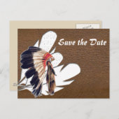 Save the date aankondigingskaart (Voorkant / Achterkant)