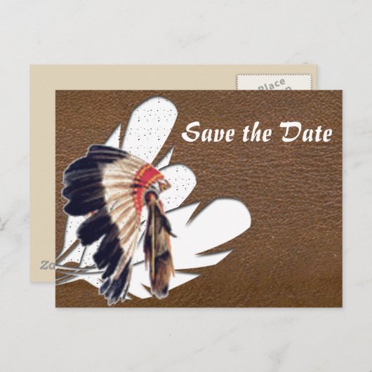 Save the date aankondigingskaart (Voorkant / Achterkant)