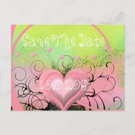 Save the date- aankondigingskaart (Voorkant)