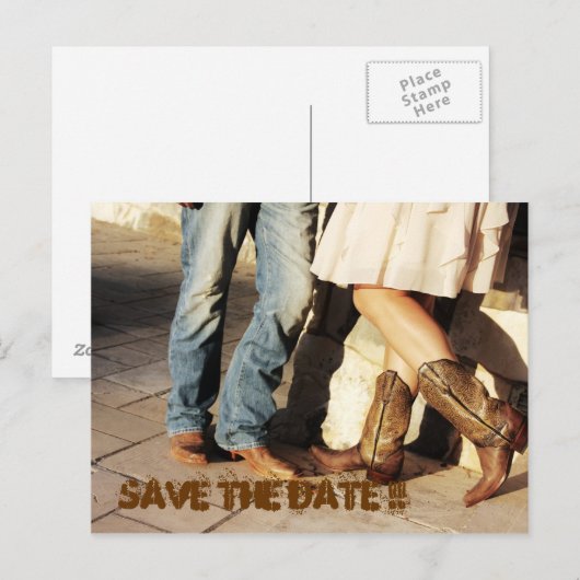 Save the date aankondigingskaart (Voorkant / Achterkant)