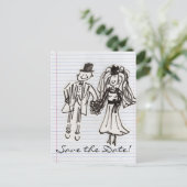 Save the date! aankondigingskaart (Staand voorkant)