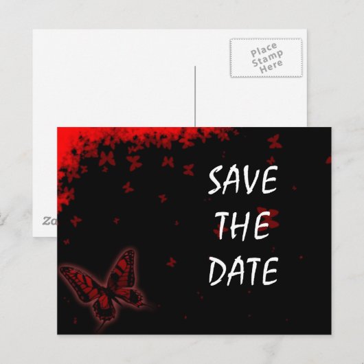 Save the date aankondigingskaart (Voorkant / Achterkant)