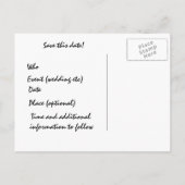 Save the date! aankondigingskaart (Achterkant)