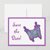 Save the Date Aankondigingskaart (Voorkant / Achterkant)