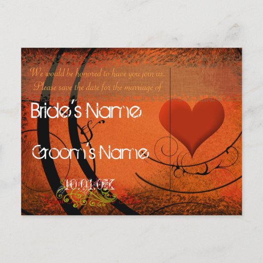 Save the date- aankondigingskaart (Achterkant)