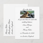 Save the date. aankondigingskaart (Voorkant / Achterkant)