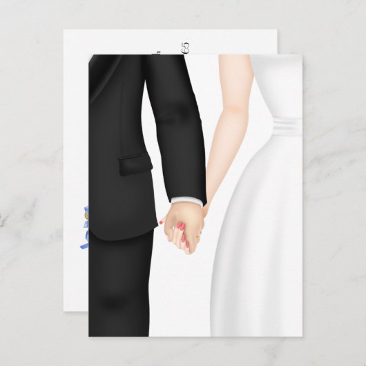 Save the date aankondigingskaart (Voorkant / Achterkant)