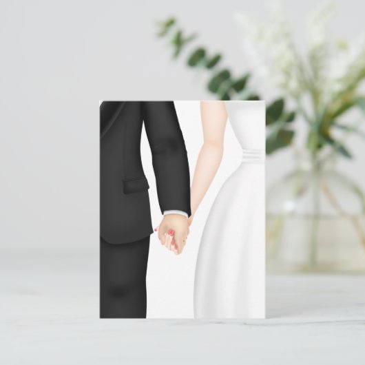 Save the date aankondigingskaart (Staand voorkant)