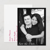 "Save the date" Aankondigingskaart (Voorkant / Achterkant)
