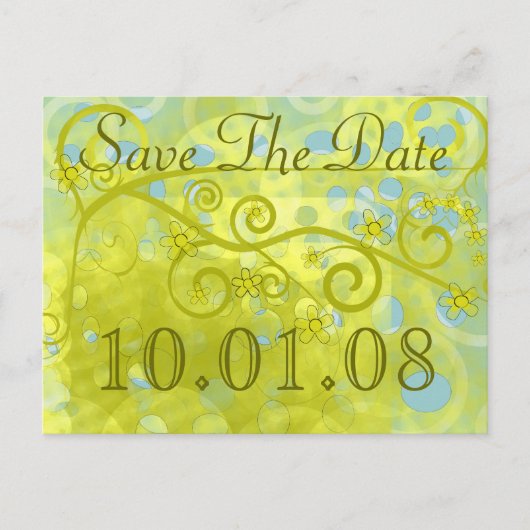Save the date aankondigingskaart (Voorkant)