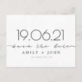 Save the date aankondigingskaart (Voorkant)