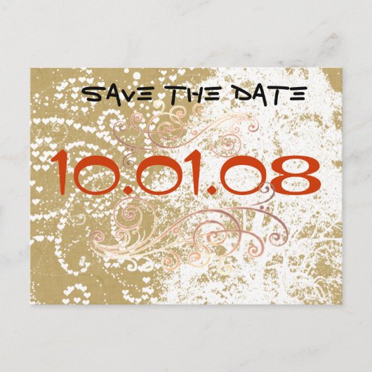 Save the date aankondigingskaart (Voorkant)