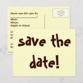 Save the date! aankondigingskaart (Voorkant / Achterkant)