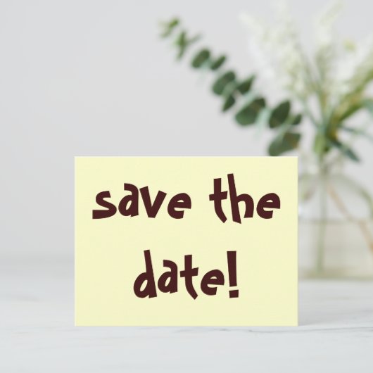 Save the date! aankondigingskaart (Staand voorkant)