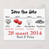 Save the date aankondigingskaart (Voorkant)