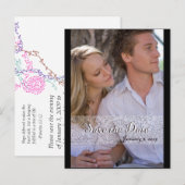 Save the date aankondigingskaart (Voorkant / Achterkant)