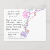 Save the date aankondigingskaart (Achterkant)