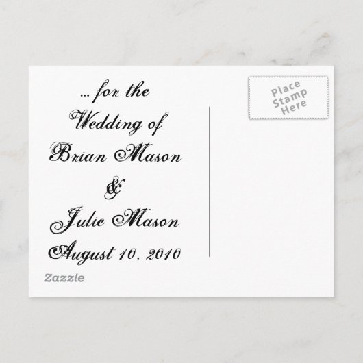 Save the date... aankondigingskaart (Achterkant)