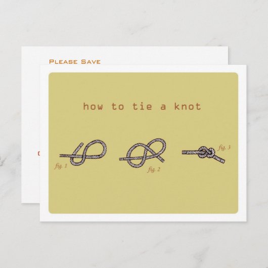 Save the date aankondigingskaart (Voorkant / Achterkant)