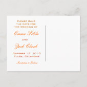 Save the date aankondigingskaart (Achterkant)