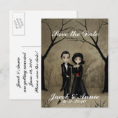 Save the date aankondigingskaart (Voorkant / Achterkant)