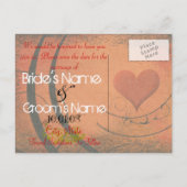 Save the date- aankondigingskaart (Achterkant)