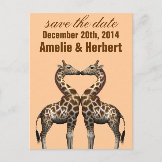Save the date! aankondigingskaart (Voorkant)