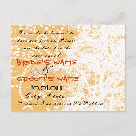 Save the date- aankondigingskaart (Achterkant)