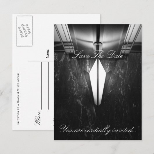 Save the date aankondigingskaart (Voorkant / Achterkant)