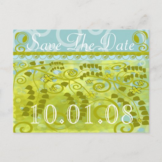 Save the date aankondigingskaart (Voorkant)