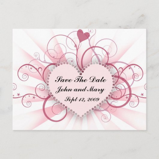 Save the date aankondigingskaart (Voorkant)