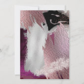 Save the date | Abstract fotogebold zwart chassis Kaart (Achterkant)