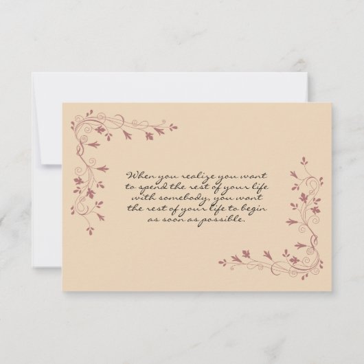 Save the date | Achtergrond Daisies Peaches_Cream (Achterkant)