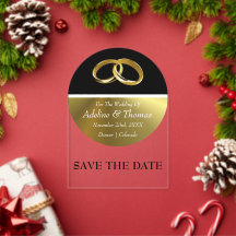 Save The Date Acryl Trouw Uitnodiging