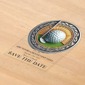 Save The Date Acrylate Golf Uitnodiging (Laagn)