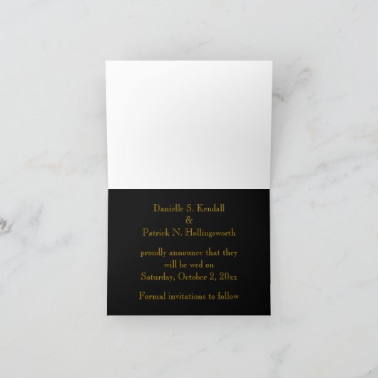 "Save the Date" Afrika met Pan-Afrikaanse kleuren  (Binnen)