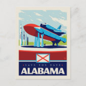 Save the date | Alabama Uitnodiging Briefkaart (Voorkant)