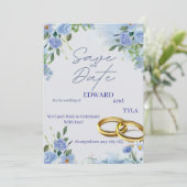 SAVE THE DATE ANNOUNCEMENT CARD KAART (Staand voorkant)