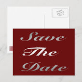 Save The Date-ansichtkaart Aankondigingskaart (Voorkant / Achterkant)