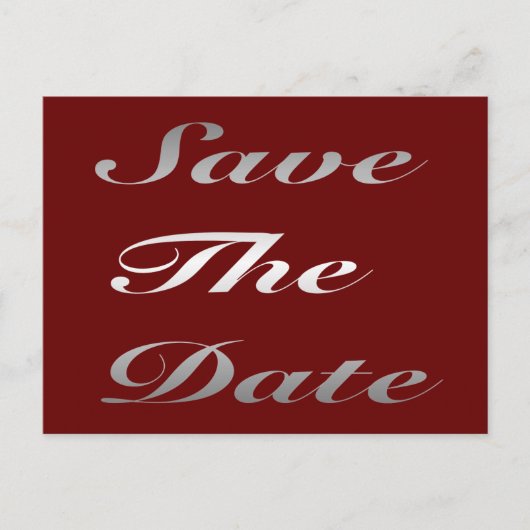 Save The Date-ansichtkaart Aankondigingskaart (Voorkant)
