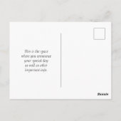 Save The Date Ansichtkaart Briefkaart (Achterkant)