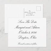 Save The Date-ansichtkaart Uitnodiging Briefkaart (Voorkant / Achterkant)