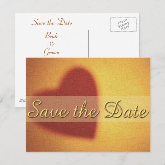 Save the Date-ansichtkaarten Aankondigingskaart (Voorkant / Achterkant)