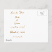 Save the Date ansichtkaarten Aankondigingskaart (Achterkant)