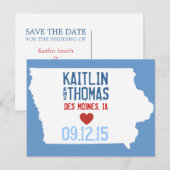 Save the Date - - Antwerpen Aankondigingskaart (Voorkant / Achterkant)